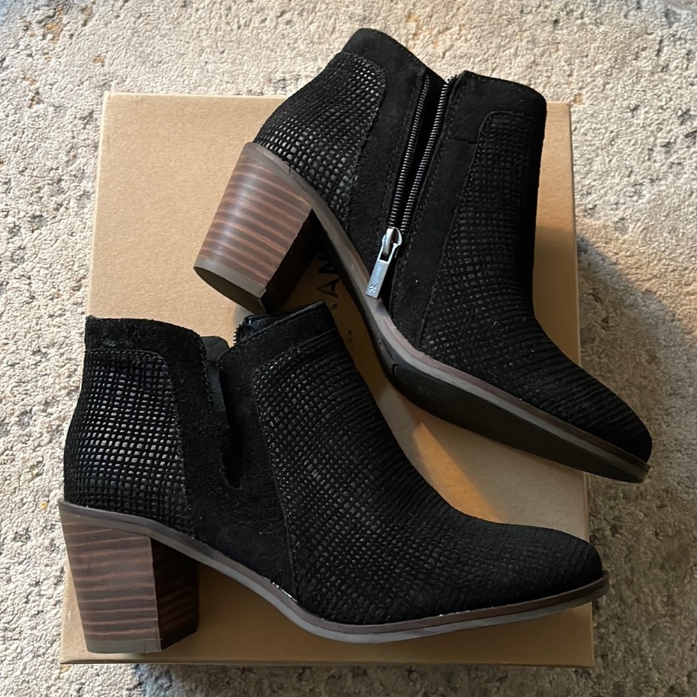 Lucky Brand Black Ankle Boots